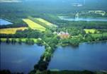 Luftbildaufnahme Schloss Krickenbeck und die Krickenbecker Seen